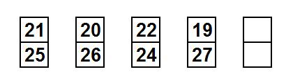 Тест на iq № 2. Вопрос №23. Какие два числа должны идти далее?